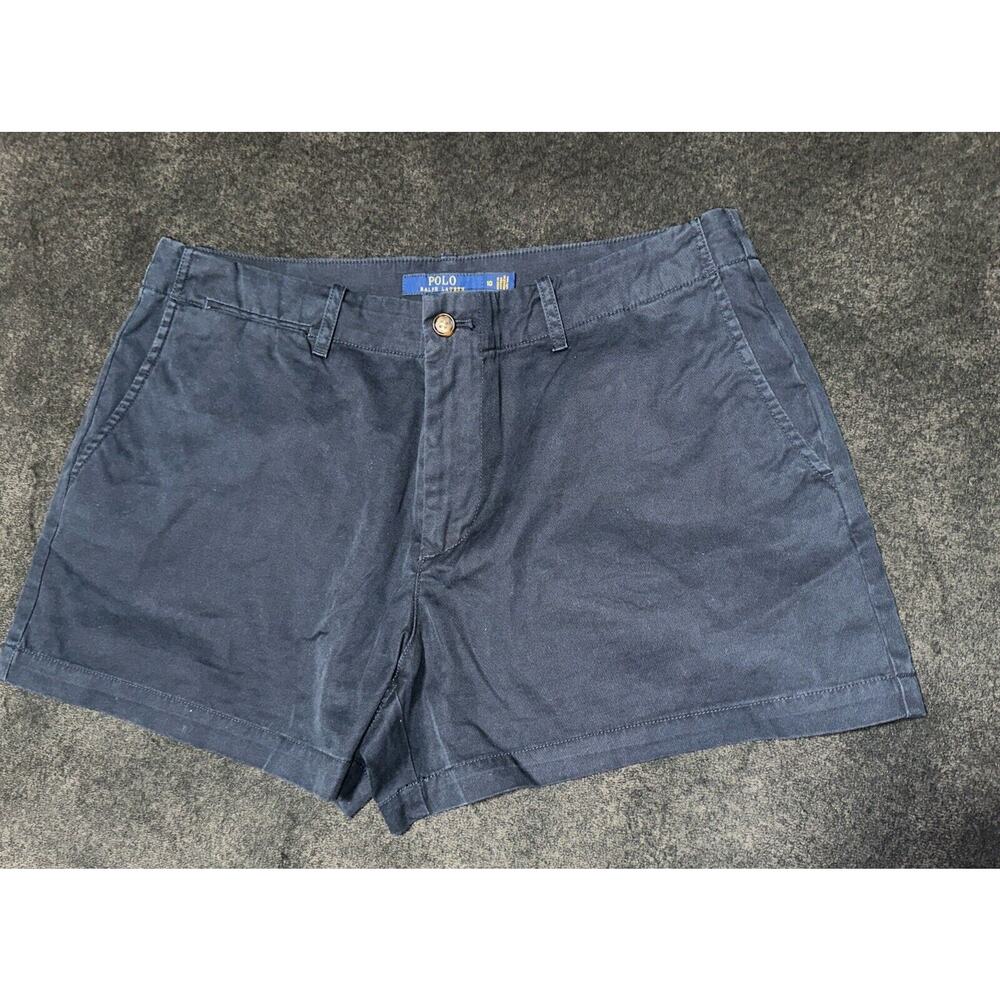 Ralph Lauren Polo Women's Size 10 Navy Blue Chino Shorts Golf EUC